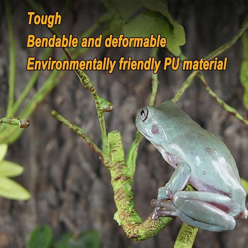 Reptile Climbing Branch Decor, Pet Box Plant Landscape Rattan Vine for Turtle Tank Greenery, Bendable Jungle Vines (A Style) in Saudi Arabia
