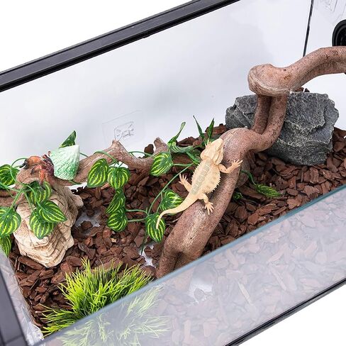 Reptile Climbing Branch Decor, Snake Climb Branch, Terrarium Decorations,Chameleon Cage Accessories, for Gecko Bearded Dragons Snake,Frogs (Length 30CM) in Saudi Arabia