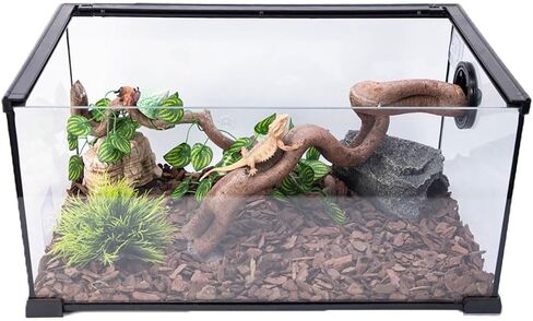 Reptile Climbing Branch Decor, Snake Climb Branch, Terrarium Decorations,Chameleon Cage Accessories, for Gecko Bearded Dragons Snake,Frogs (Length 30CM) in Saudi Arabia
