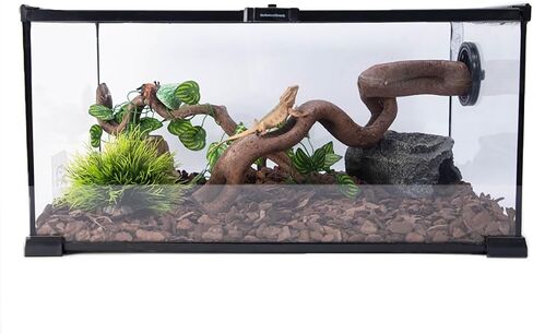 Reptile Climbing Branch Decor, Snake Climb Branch, Terrarium Decorations,Chameleon Cage Accessories, for Gecko Bearded Dragons Snake,Frogs (Length 30CM) in Saudi Arabia