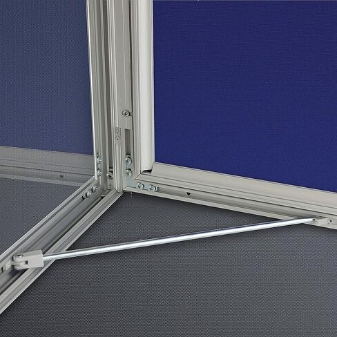 تعرض M & T شاشات مغلقة قابلية لقفل نشرة عرض 19.49 × 38.78 بوصة من الألومنيوم الفضي 6x (8.5 × 11) لوحة إشعار في الهواء الطلق لمستشفى المدرسة الفصول الدراسية الاستخدام التجاري in Kuwait