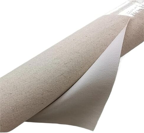 Canvas Roll Acid Free Acrylic Priming 400gsm Linen Blend Medium Texture Painting Canvas 5 Meters Long Roll(170cm Wide) in Saudi Arabia