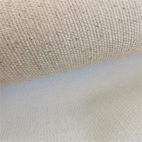 Canvas Roll Acid Free Acrylic Priming 400gsm Linen Blend Medium Texture Painting Canvas 5 Meters Long Roll(170cm Wide) in Saudi Arabia