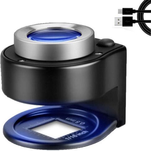 مكبّر 30x عملة معدنية ، مكبّر USB القابل لإعادة الشحن مع 6 مصابيح ، أداة للمجوهرات المعدنية المحمولة للعملات المعدنية والمجوهرات والطوابع وفحص العملة in Kuwait