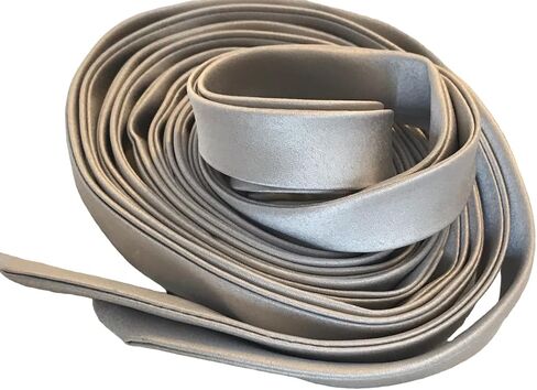 Wedding Corset Satin Ribbon 140", Corset Back Lace-up Straps, Zipper Replacement Corset Ribbon // Silver Gray; Gold; Dark Gold. (Silver Gray) in Kuwait