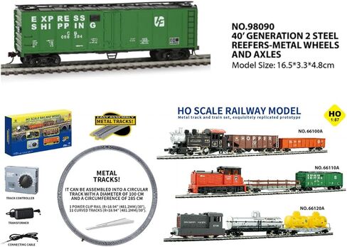 مجموعة طراز RC Train Model ، 1/87 HO SCALE MDT MDT Internal Crepustion Engine Model With Carriates and Long Home ، Great STEM GIFTS و DESCETICAL in Kuwait