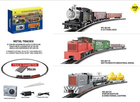 0-4-0 Powered Steam Locomotive Model, 1:87 HO Scale American DDT Internal Combustion Engine Railway Model Set, DIY Assembly Model, Home Decor & Gifts for Train Enthusiasts in Saudi Arabia