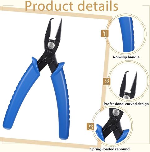 Jump Ring Opener Finger Tools with Split Rings Pliers, 5 Pcs Jump Rings Pliers Stainless Steel Jumps Ring Opener Tool Set Jewelry Making Plier Tools for Beading, Necklace Repair, DIY Crafts in Saudi Arabia