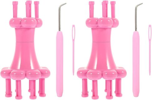 Veemoon I-Cord Maker Knitting Machine - Loom Knitting Kit for Handmade Crafts Plastic I Cord Tool for DIY Weaving Projects Easy to Use Yarn Knitter for Creative Enthusiasts in Saudi Arabia