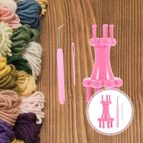 Veemoon I-Cord Maker Knitting Machine - Loom Knitting Kit for Handmade Crafts Plastic I Cord Tool for DIY Weaving Projects Easy to Use Yarn Knitter for Creative Enthusiasts in Saudi Arabia