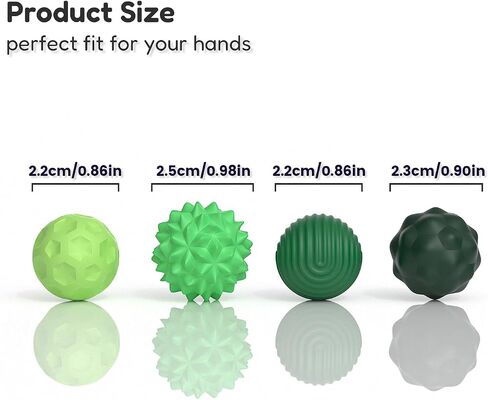 Silicone Sensory Fidget Toys Adults - 4pcs Textures Magnetic Ball Toy, Quiet Fidget Toys for Autism ADHD Stress Anxiety Relief, Office Classroom Gadgets, Stocking Stuffers for Women Men Gifts (Large) in Kuwait