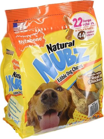 Natural Nubz Edible Dog Chews Value Pack of 66 Chews. Total (3 x 22 ct Bags) in Saudi Arabia