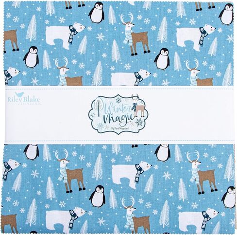 Dani Mogstad Winter Magic 10" Stacker 42 10-inch Squares Layer Cake Riley Blake Designs 10-16360-42 in Saudi Arabia