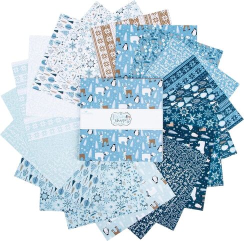 Dani Mogstad Winter Magic 10" Stacker 42 10-inch Squares Layer Cake Riley Blake Designs 10-16360-42 in Saudi Arabia