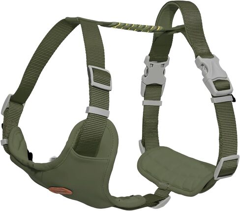Xlife Dog Harness for XSmall Dogs - No-Pull Adjustable Vest Harness with 3D Air Cushion, Safety Buckle & No-Chock D Ring, Easy to Put On - Comfortable & Breathable for Walking and Running(Green XS) in Saudi Arabia