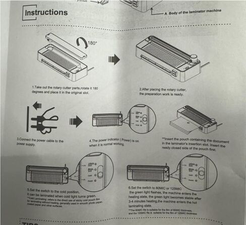 Mecolour Thermal Laminator Machine ، A4 Machine Machine سريع لمدة 3 دقائق ، مثالية للمعلمين أو المكاتب الصغيرة أو الأعمال أو المنزل ، 110 فولت in Kuwait