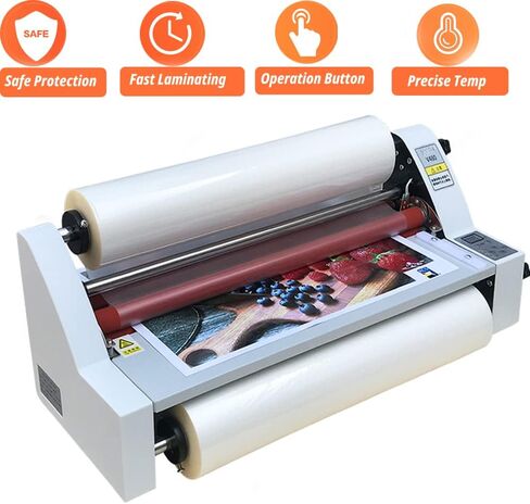 آلة LARAATOR مع 17 "لفة فيلم" ، آلة التصفيح الباردة الساخنة/آلة التصفيح الحرارية ذات الوجهين المزدوج للمكاتب المدرسية الاستخدام التجاري 110 فولت in Kuwait