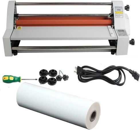 آلة LARAATOR مع 17 "لفة فيلم" ، آلة التصفيح الباردة الساخنة/آلة التصفيح الحرارية ذات الوجهين المزدوج للمكاتب المدرسية الاستخدام التجاري 110 فولت in Kuwait