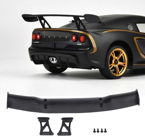 Tbest RC Car Tail Wing, Drifting RC Vehicles Tail Wing Accessory with Base Mount, Screws Car Model Accessories Rc Wing 1 10 Spoiler 1/8 Rc 1/10 1/10 in Saudi Arabia
