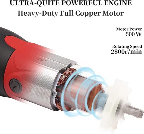 Duckboy Clippers Clippers لحيوانات المعاطف السميكة ، و 500 واط آلة قص كهربائية محترفة للماشية المهر الحصان والكلاب الكبيرة للماشية الاستمالة ، و 6 سرعات و 2 شفرات القص القابلة للفصل in Kuwait