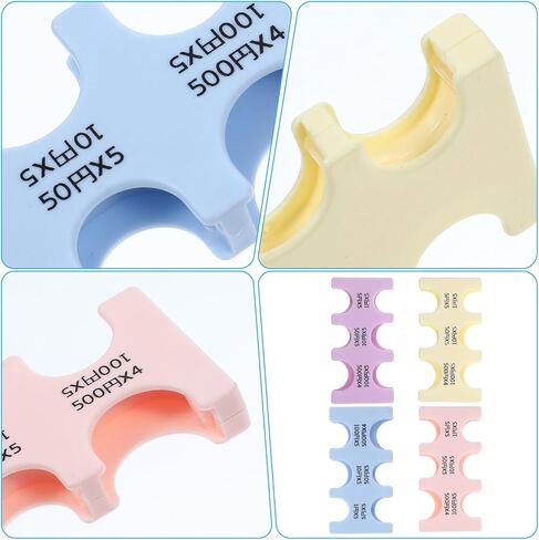 4pcs Japanese Yen Coin Holders, Japanese Coins Organizer Dispenser Hard Case 6 Slots Portable Storage Rectangle Plastic Coin Stand Sorter Collection Purse Travel Car(Blue,Purple,Yellow,Pink) in Saudi Arabia