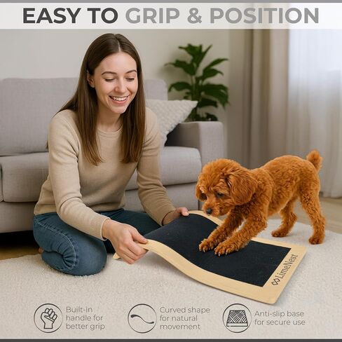 Dog Scratch Board for Nails – Dog Nail Scratch Pad with 2 Extra Sandpapers & Training Guide – Safe Dog Nail File Board for Natural Trimming – Dog Nail Board for All Sizes (Patent Pending) in Saudi Arabia