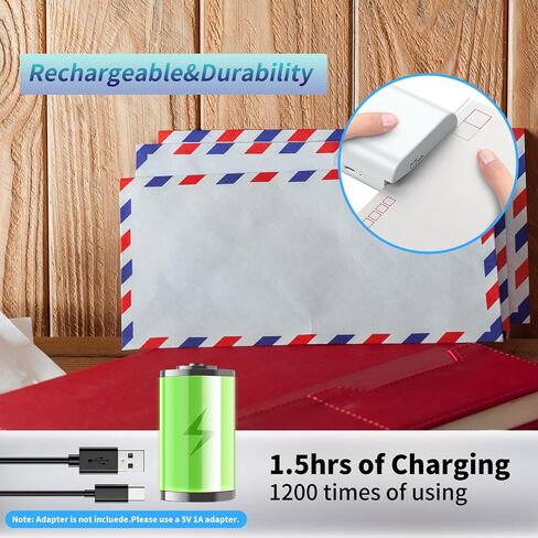 Rechargeable Electric Letter Opener - Automatic Letter Opener Envelope Slitter, Electric Letter Opener Envelope Slitter for Universal Mail and Envelopes,Blue in Saudi Arabia