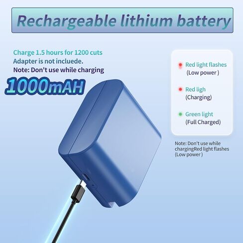 Rechargeable Electric Letter Opener - Automatic Letter Opener Envelope Slitter, Electric Letter Opener Envelope Slitter for Universal Mail and Envelopes,Blue in Saudi Arabia