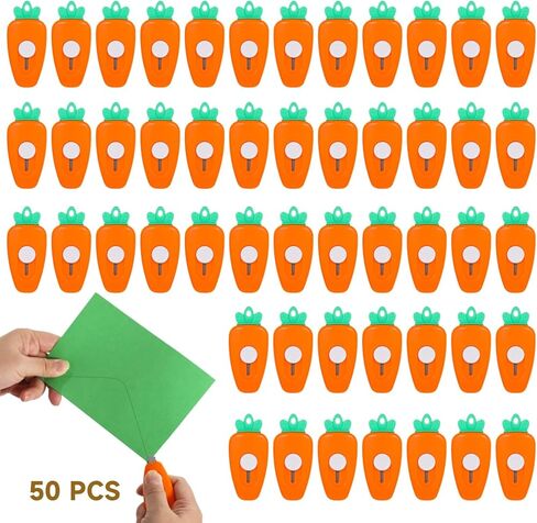 50 Pack Carrot Letter Openers, Envelope Slitters & Mini Package Openers, Hidden Metal Cutting Edge, Wrapping Paper Cutters, Compact 2.8" Desk Mail Opener for Office & Home Use in Kuwait