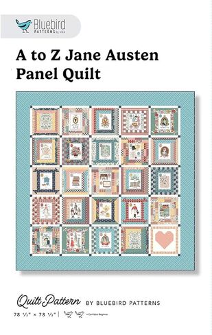 أنماط Riley Blake Bluebird A إلى Z Z Jane Austen Emma Paneat Pattern - Fat Quarter Friendly ، 78.5 "× 78.5" الحجم النهائي in Saudi Arabia