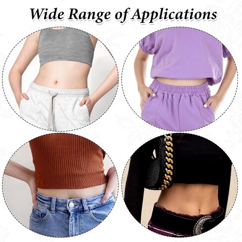 3 PCS CROUS TACK BAND القميص القابل للتعديل ، فرقة توك فرقة بطن تسرب نطاقات مرنة ، أداة محصول غير مرئية غير مرئية لشراء قميص سترة من أعلى النمط إكسسوارات الملابس السوداء 17.72 × 0.12 بوصة in Saudi Arabia