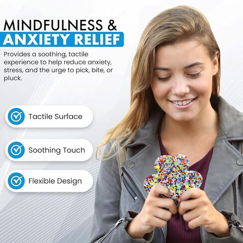 Picky Pad Fidget Reusable - Picking Pad for Stress & Anxiety Relief - Skin Picking Fidget Toy - Remeltable Silicone Picky Pad - Sensory Fidget Toy for Skin Picking - Anti Skin Picking Pad Reusable in Saudi Arabia