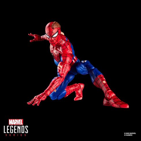 Spider-Man Marvel Legends Series Magic: The Gathering Battle-Damaged, 6-Inch Action Figure Toy & Exclusive Foil Collectible Card Game Trading Card in Saudi Arabia