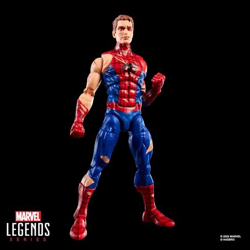 Spider-Man Marvel Legends Series Magic: The Gathering Battle-Damaged, 6-Inch Action Figure Toy & Exclusive Foil Collectible Card Game Trading Card in Saudi Arabia