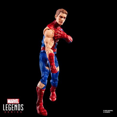 Spider-Man Marvel Legends Series Magic: The Gathering Battle-Damaged, 6-Inch Action Figure Toy & Exclusive Foil Collectible Card Game Trading Card in Saudi Arabia