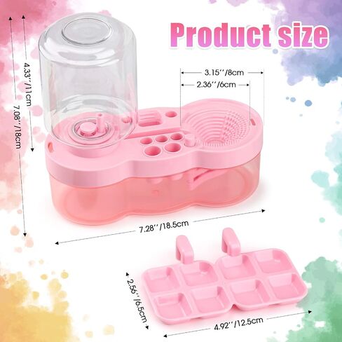 Multi-Functional Brush Rinsing Tools, Paint Brush Cleaner Water Cycle Rinse, Palette, Paint Brush Storage and Cleaning 3-in-1 Creative Gift for Artist Kids in Saudi Arabia