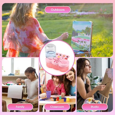 Multi-Functional Brush Rinsing Tools, Paint Brush Cleaner Water Cycle Rinse, Palette, Paint Brush Storage and Cleaning 3-in-1 Creative Gift for Artist Kids in Saudi Arabia