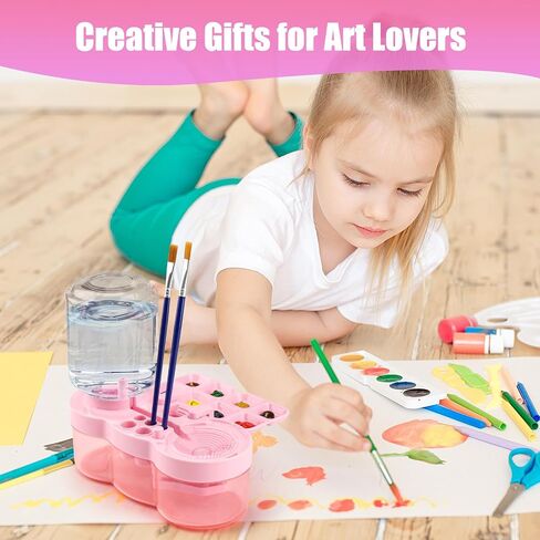 Multi-Functional Brush Rinsing Tools, Paint Brush Cleaner Water Cycle Rinse, Palette, Paint Brush Storage and Cleaning 3-in-1 Creative Gift for Artist Kids in Saudi Arabia
