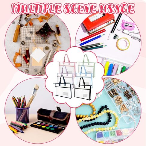 6 Pcs A4 Project Bag for Quilting Craft Storage for Quilters Clear Mesh Design Art Supply Bag Artwork Storage Organize for Artworks Charts and Teaching Material Multipurpose (13.4 x 10.2 Inch) in Saudi Arabia