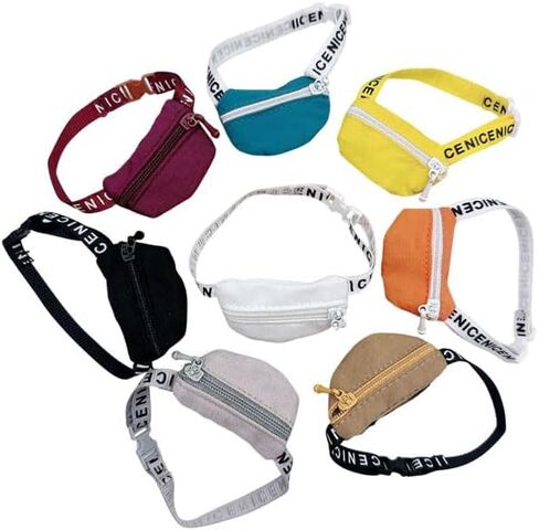Colorful Doll Backpack Accessories – Fits for Labubu, OB11, 1/8–1/6 BJD – Convertible Style as Mini Messenger or Shoulder Bag (Mixed Color) in Saudi Arabia