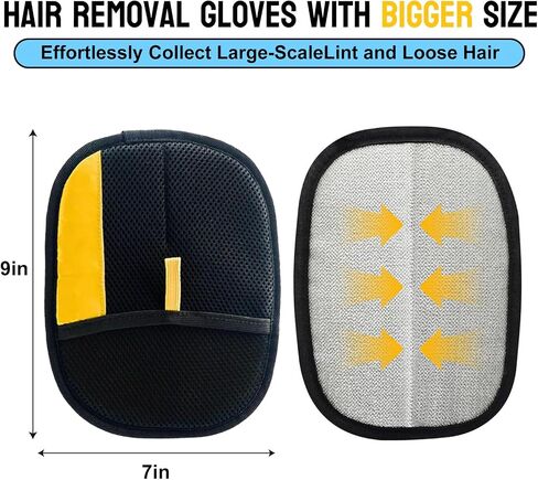 5PCS Pet Hair Removal Glove Set for Cats & Dogs, Newly Electrostatic Pet Hair Gloves, Reusable Cat Dog Grooming Gloves Magic Brush Pet Hair Remover Tool for Furniture Couch Carpet Car Seat Clothes in Saudi Arabia