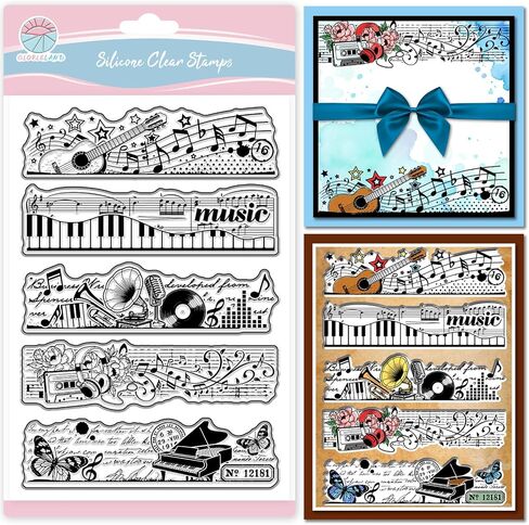 GLOBLELAND Vintage Plant Clear Stamps for Cards Making Time Planning Clock Silicone Clear Stamp Seals Transparent Stamps for DIY Scrapbooking Photo Album Journal Home Decoration in Saudi Arabia