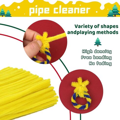 Pipe Cleaners Chenille Stem, 300PCS Pipe Cleaners Craft Supplies, Fuzzy Sticks Pipe Cleaner Brush for DIY Art Creative Craft Decorations (Grey) in Kuwait