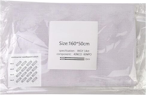 14CT Canvas Sheets Needle Point Canvas Practical Meshes Sheets Needlepoint Canvas Meshes for Embroidery Crochet Projects in Saudi Arabia