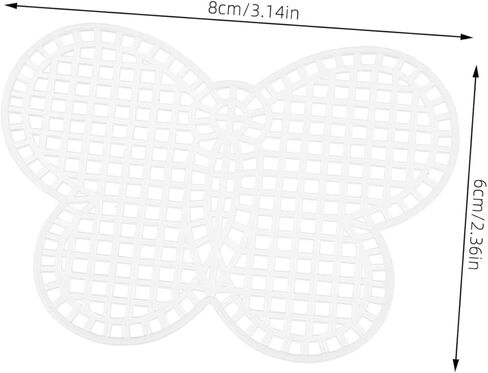 Homoyoyo 6pcs Plastic Cross Stitch Canvas Sheets for DIY Crafts Embroidery and Crochet Projects Assorted Shapes Sturdy Plastic Mesh for Creative Bag Making in Kuwait