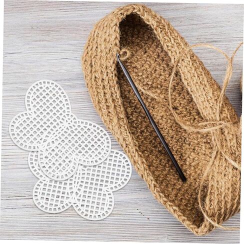 Homoyoyo 6pcs Plastic Cross Stitch Canvas Sheets for DIY Crafts Embroidery and Crochet Projects Assorted Shapes Sturdy Plastic Mesh for Creative Bag Making in Kuwait