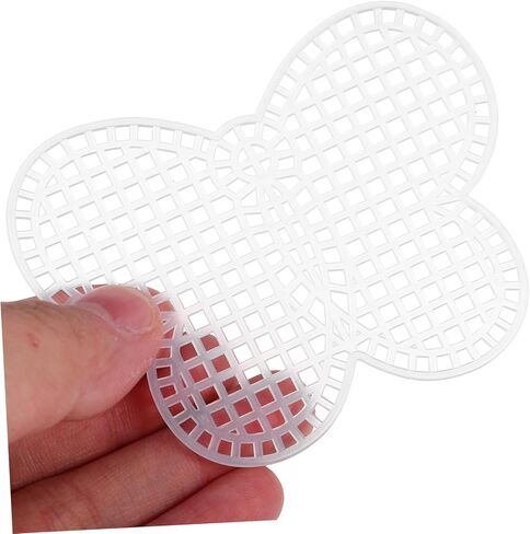 Homoyoyo 6pcs Plastic Cross Stitch Canvas Sheets for DIY Crafts Embroidery and Crochet Projects Assorted Shapes Sturdy Plastic Mesh for Creative Bag Making in Kuwait