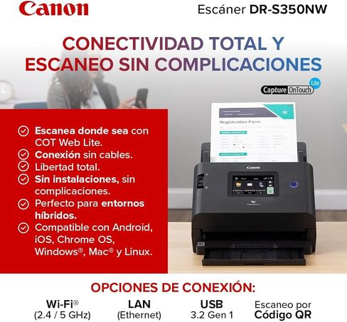 Canon imageFORMULA DR-S350NW Office Document Scanner in Saudi Arabia