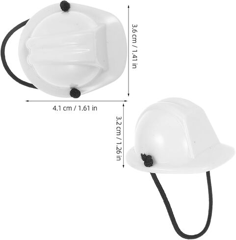 Pet Safety Helmet with Spring Rope Mini Doll Hard Hat for Dogs Lightweight Construction Headgear for Outdoor Activities and Protection in Saudi Arabia