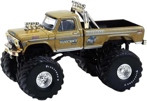 Greenlight Collectibles 30552 1:64 Scale Kings of Crunch - Bigfoot #1 50th Anniversary - 1979 F-250 Monster Truck – Gold Metallic (Hobby Exclusive) in Saudi Arabia